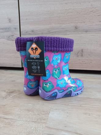 Nové nenosené zateplené detské gumáky 20 / 21, 20