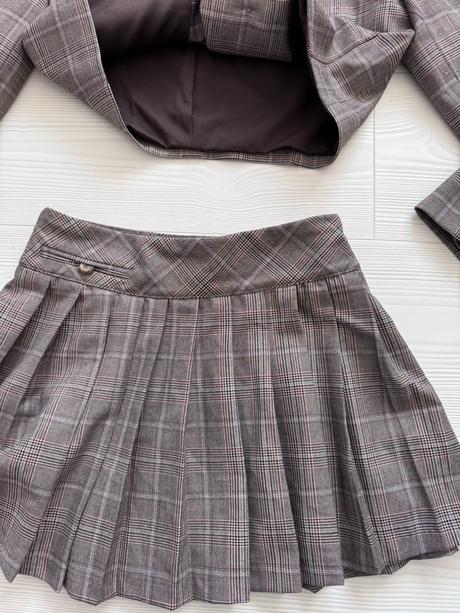 Zara - károvaný kostým, zara,164