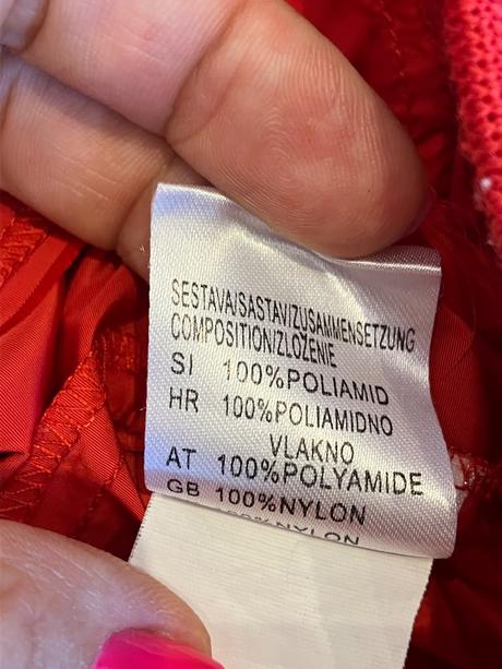 Dievčenská vetrovka tenká červená (8 r.), 128