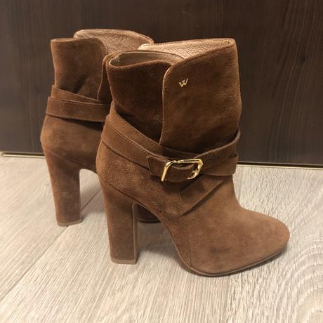 Hnedé členkové čižmy, wojas, wojas,37