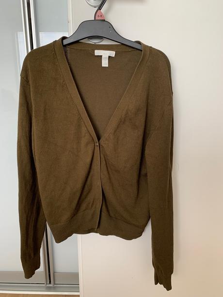 Kaki pulovrik, h&m,s