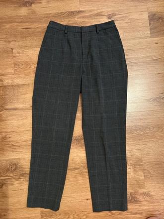 2x oblečené kvalitne nohavice s vyšším pasom, zara,m