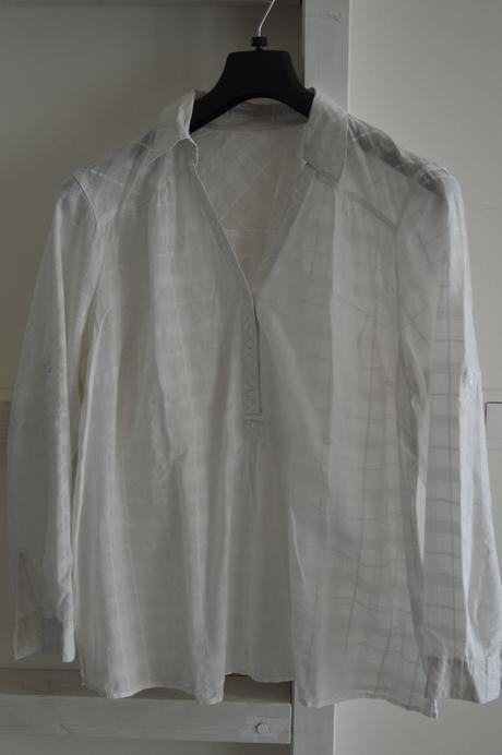 Krémová károvaná košeľa, 48