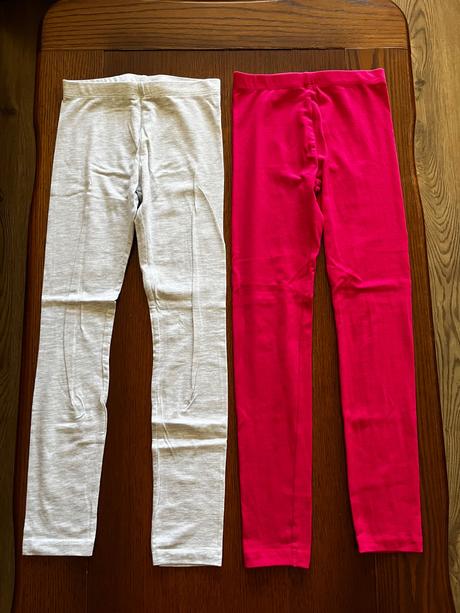 Jednofarebné legínky - dvojbalenie, kids,128