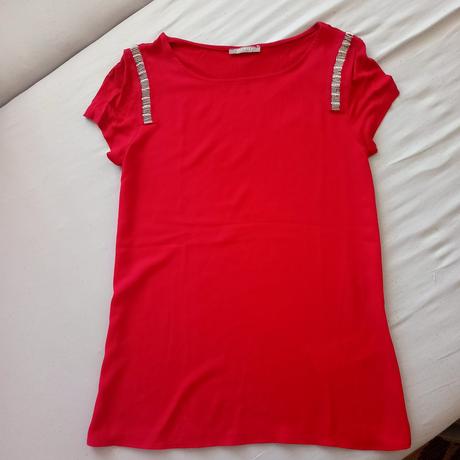 Červená blúzka s aplikáciou orsay, orsay,s