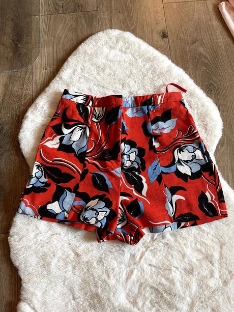 Kvetinové šortky s vysokým pásom, river island, river island,xs