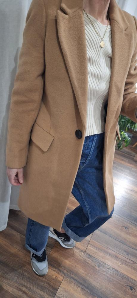 Kabát zara s vlnou 36/38, zara,s