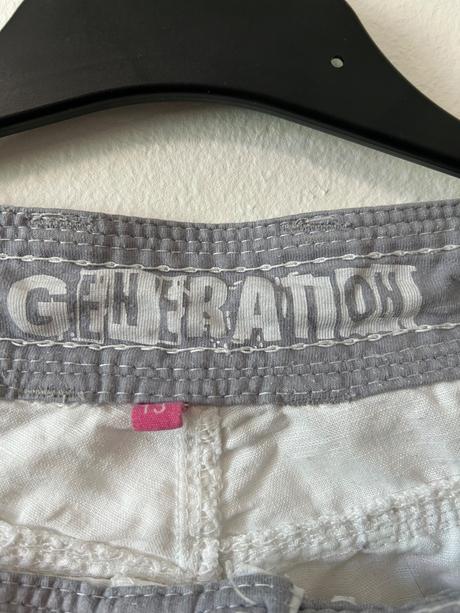 Biele ľanové nohavice, 158