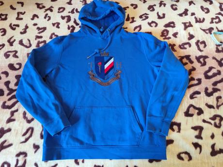 Modrá mikina tommy hilfiger, veľ.xl, veľmi pekne s, tommy hilfiger,xl