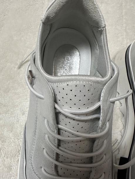 Sneakersy kožené ľahké strieborné cango&rinaldi, 40