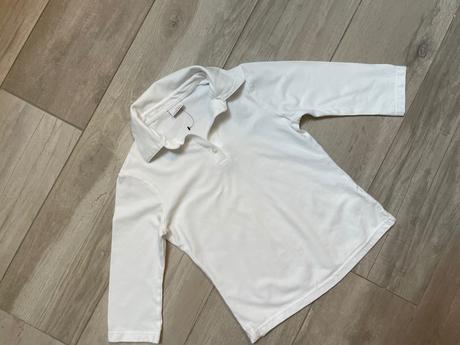 Biela bavlnená polokošeľa next s 3/4 rukávom, next,140