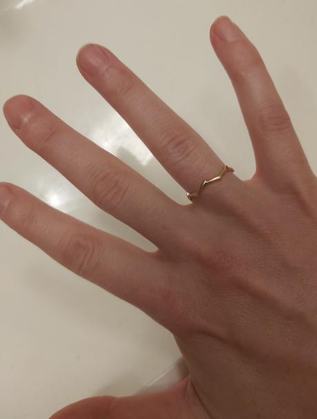 Zlatý prsteň stonka tŕňovej ruže 55,