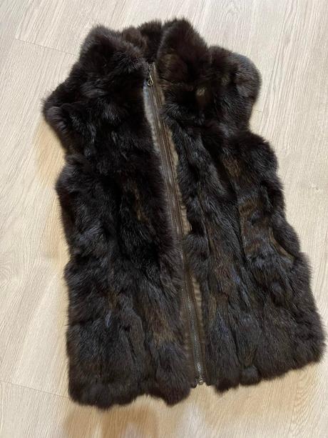 House of gilet rabbit luxusna kozusinova vesta, l