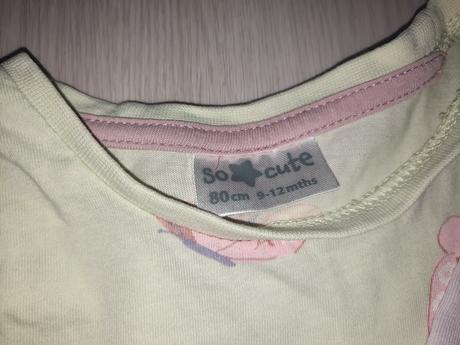 2x tričko s motýlikmi, pepco,80