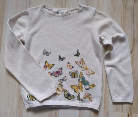 Dievčenský pulóver č.110-116, h&m,110
