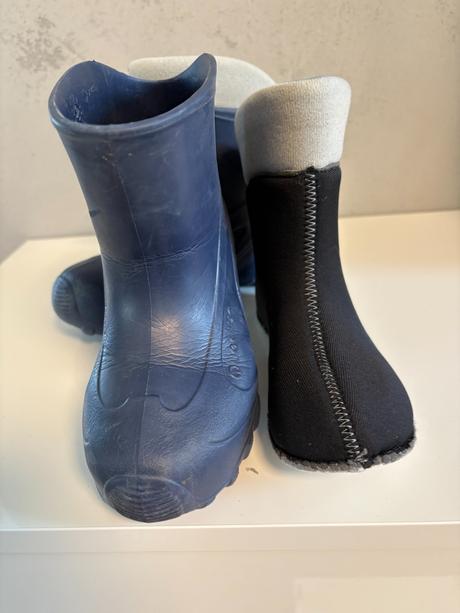 Gumáky s teplou vložkou, decathlon,32