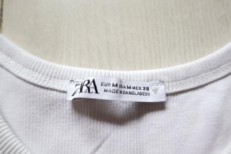 Vrúbkované tričko zara, zara,m