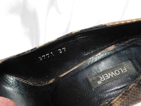 Kvalitne pyton topanky z pravej kože, 37