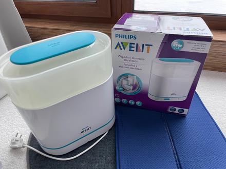 Sterilizator + odkvapkavac + odsavacka, avent