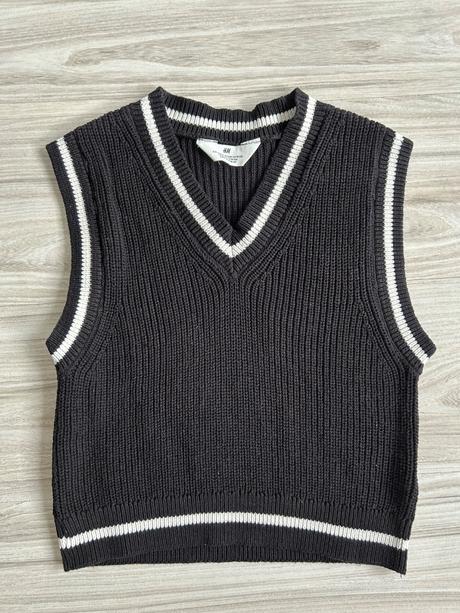 Pletena vesta, h&m,146