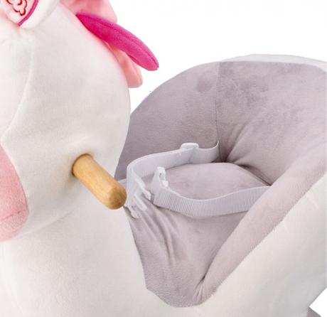 Hojdací koník-jednorožec so zvukom - ruž,