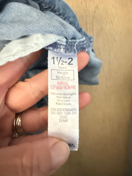 Jeans overal vyšívaný, george,92