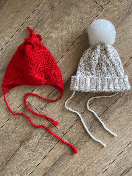 2x zimná čiapka, 74