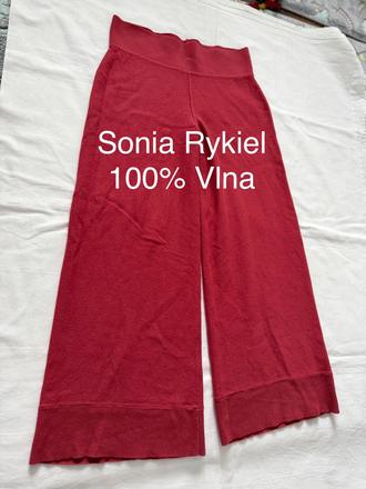 Široké vlnené nohavice od návrhárky sonia rykiel, 42