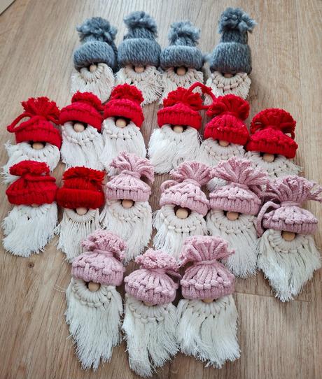 Makrame vianocne ozdoby, 