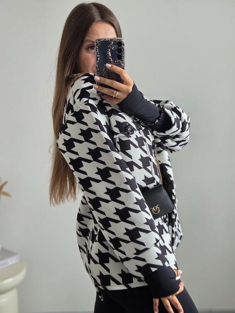 Čiernobiela bundička m/l, m