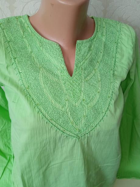 Dámska zelená blúzka s vyšívaným vzorom (m), s.oliver,m