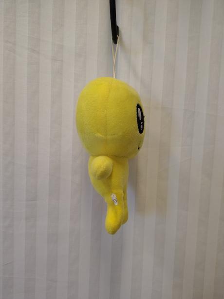 Plyšák žltý emoji s pútkom s veľkými očami, 20 cm,