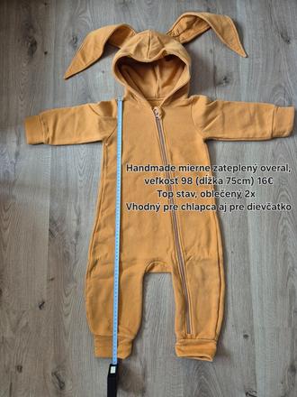 Horčicový overal zajko, 98