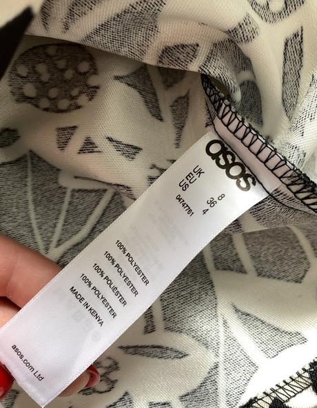 Asos - peplum kvetovaný top, s