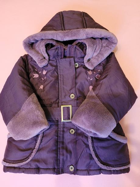 Bunda zimná fialová veľ.80, 80