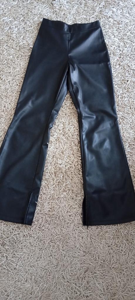 Kožené nohavice, h&m,152