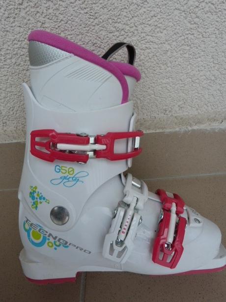 Detské lyžiarky ružovobiele - č.33, mondo 210, 33