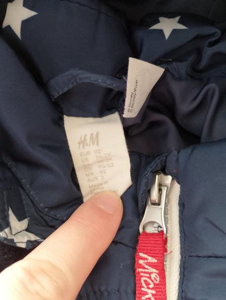 Vesta mickey, h&m,92