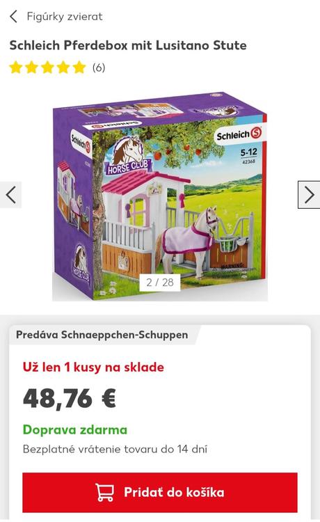 Schleich kone stajňa  42368, 