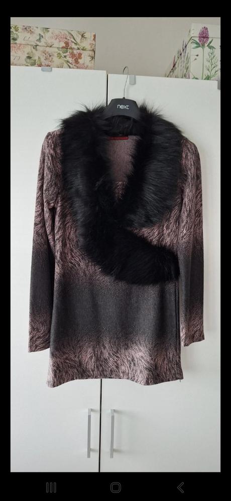 Dámsky top/tričko s kožušinkou, veĺkosť s, s