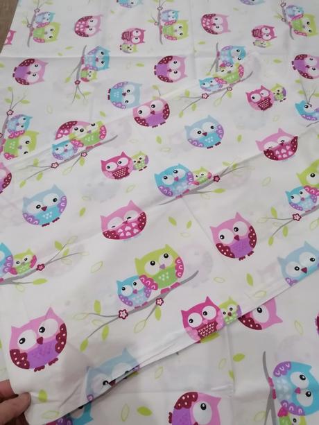 Posteľné do škôlky sovy, šírka (cm): 50,dĺžka (cm): 130