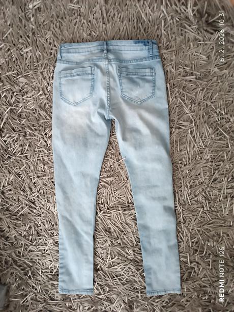 Elastické rifle, denim,m