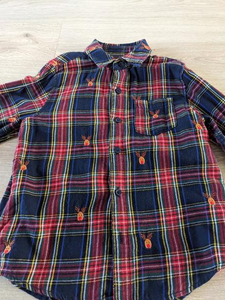 Vianočná flanelová  košeľa, 116