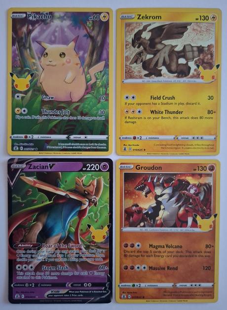 Pokémon karty "celebrations", 