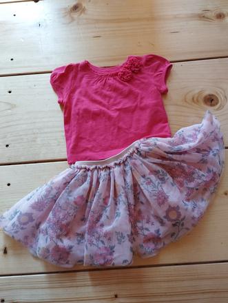 Komplet tričko +sukňa, primark,74