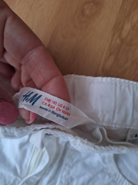 Kraťase h&m 4-5 rokov, h&m,110