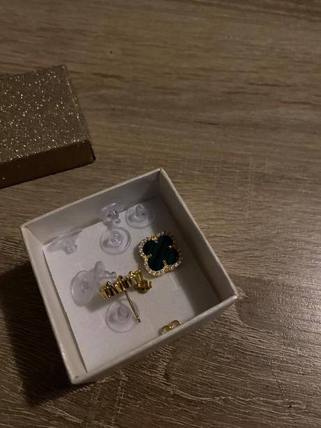 Luxusné náušnice pravé striebro s malachitom, 