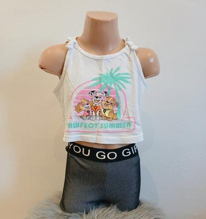Dievčenský crop top paw patrol (122), nickelodeon,122