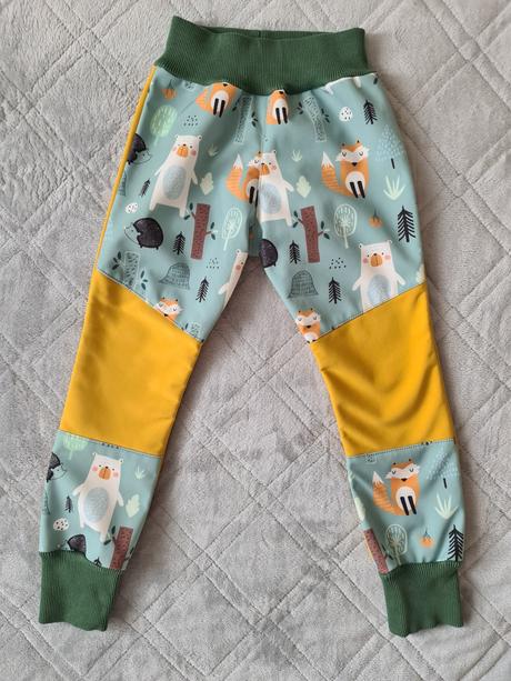 Zateplene softshellove nohavice 110/116, 110