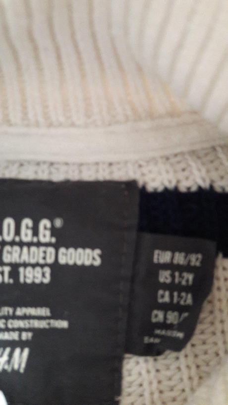 Pruhovany svetrik, h&m,86